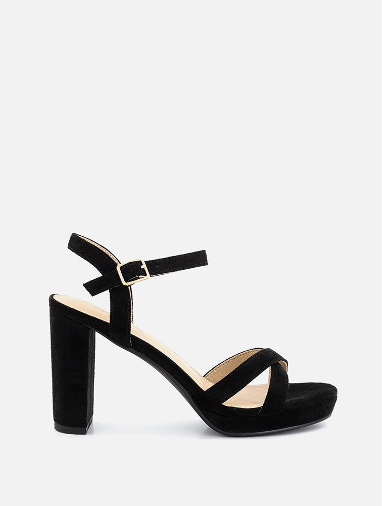 MyRunway | Shop Woolworths Black Strappy Slingback Platform Sandals for ...