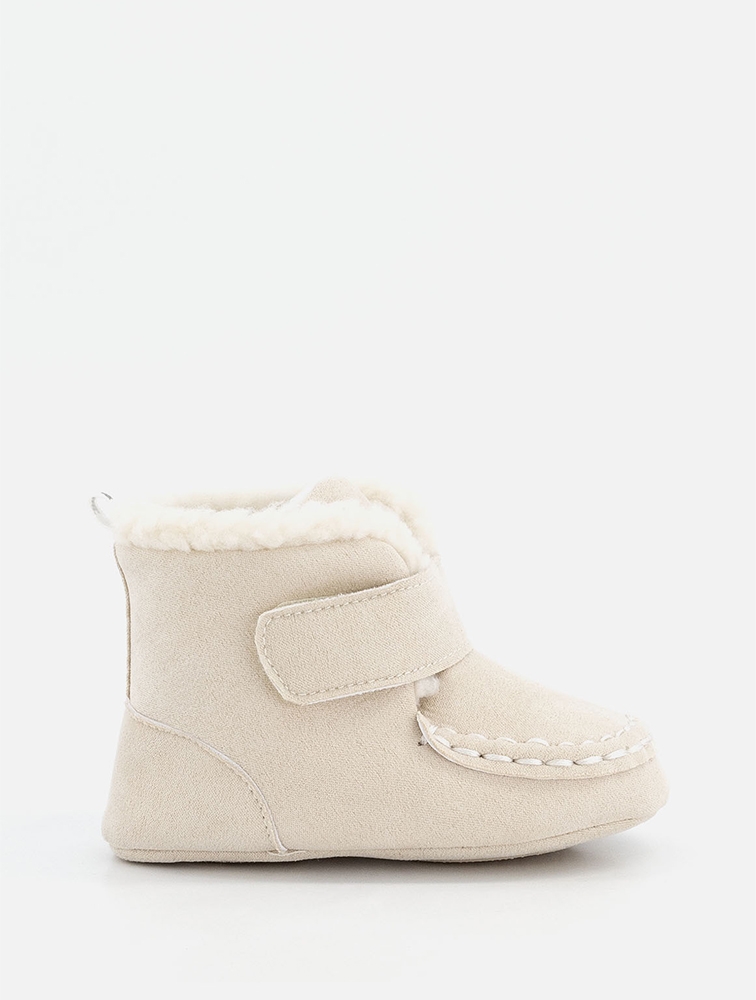 MyRunway | Shop Woolworths Natural Sherpa Cuff Boots for Kids from ...