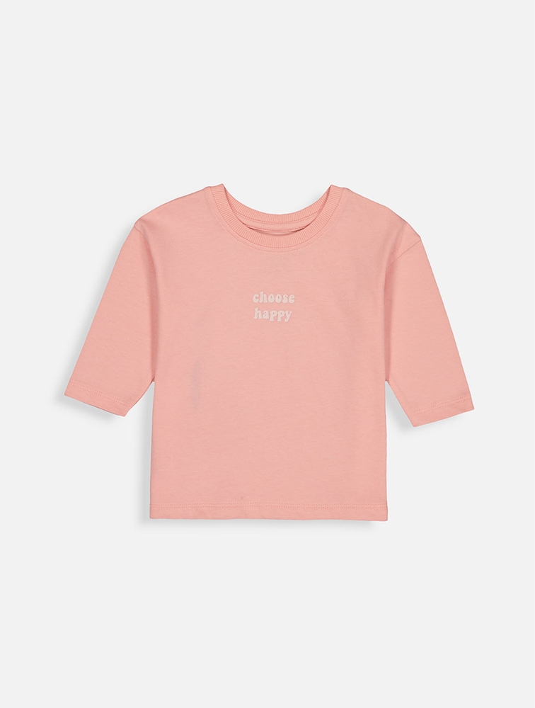 MyRunway | Shop Wooliesbabes Pink Slogan Drop Shoulder Boxy T-shirt for ...