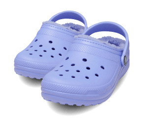 Light blue crocs with fur hot sale