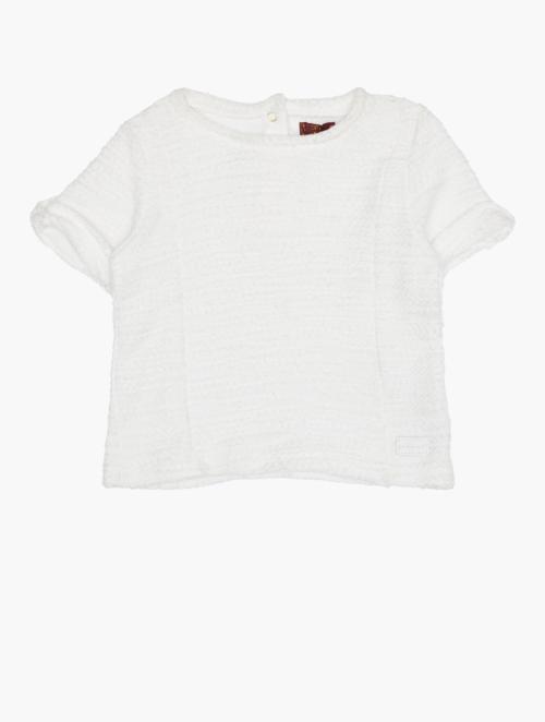 7 for all Mankind White Crew Short Sleeve Top