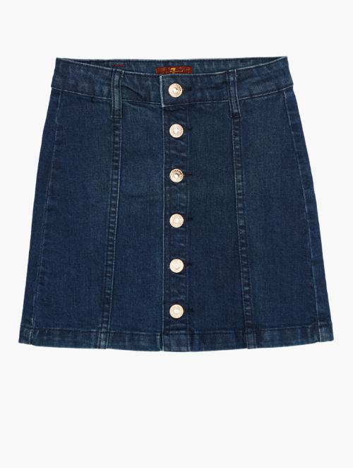 7 for all Mankind Baby Girls Mid Wash Short Skirt