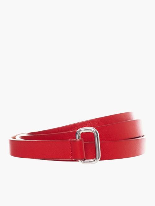 7 for all Mankind Red And Silver Waist Belt 