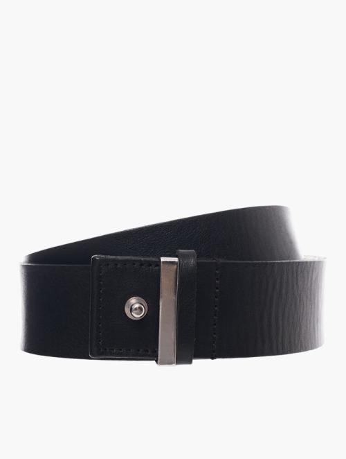 7 for all Mankind Black And Silver Waist Belt