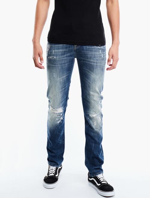 7 for all Mankind Blue Ripped Jeans