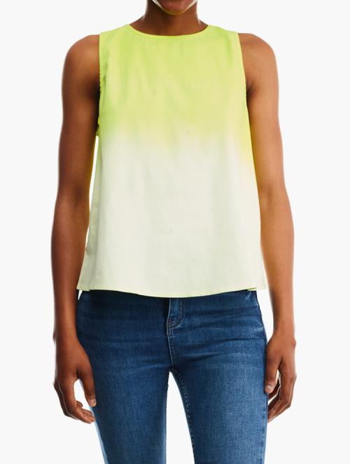 7 for all Mankind Yellow Gradient Tank Top Shirt