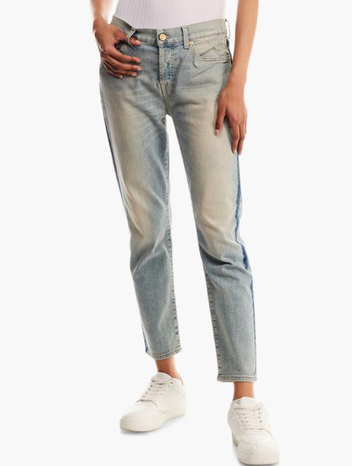 7 for all Mankind Light Wash Full Length Jeans