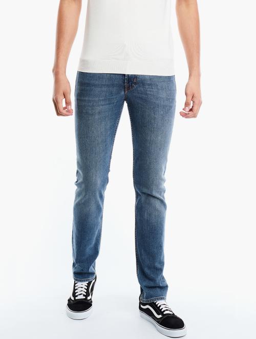 7 for all Mankind Mid Wash Skinny Full Length Jeans