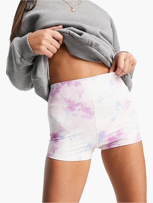 American Eagle Pink Tie Dye Legging Shorts