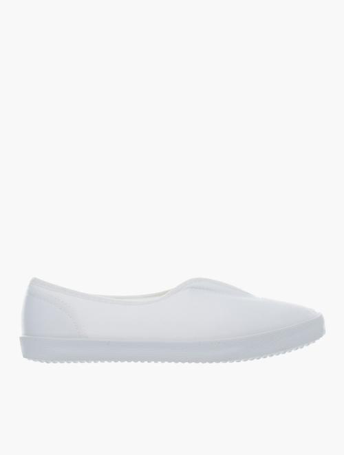 American Cup White Slip-On Flats