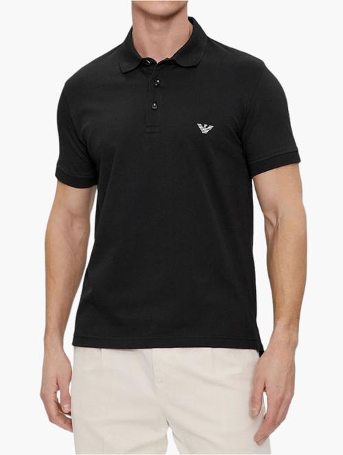 Armani Black Pique Polo T-Shirt