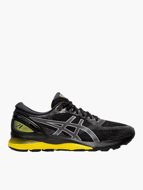 Asics Black & Yellow  Gel-Nimbus 21 Trainers