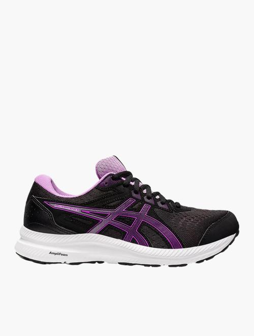 Asics Black & Orchid Gel-Contend 8 Trainers