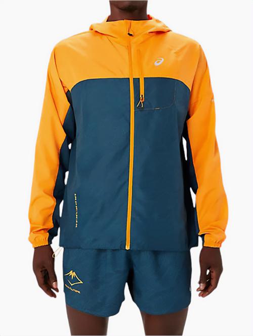 Asics Fellow Yellow & Magnetic Blue Men's Packable Jacket