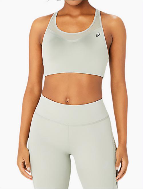 Asics Olive Grey Accelerate Sports Bra