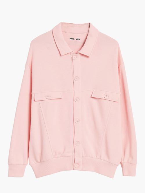 ASOS Pink Brushed Back Shacket