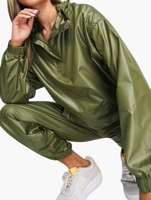 ASOS Green Zip Up Drawstring Jacket