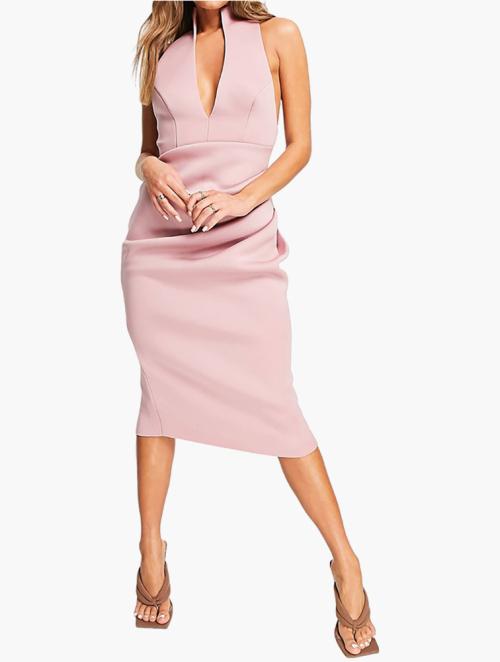 MyRunway  Shop Rebellious Fashion Pink Ruched Mesh Mini Dress for Women  from