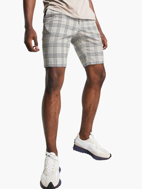 ASOS Grey Check Smart Shorts