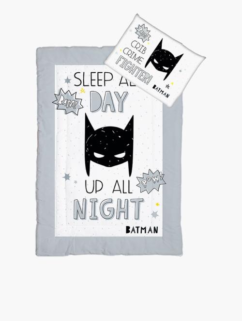 Batman Grey Cot Comforter