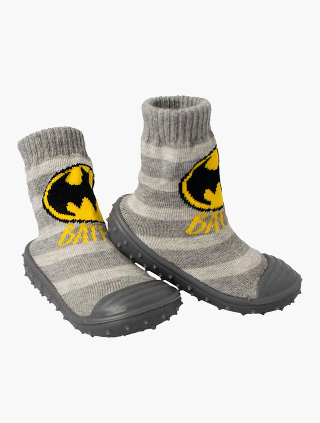 Batman Infants Batman Grey Rubber Booties