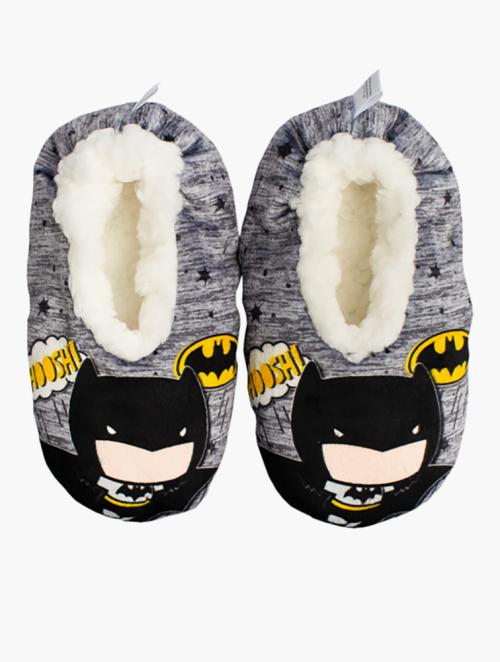 Batman Infants Batman Black Sherpa Slippers