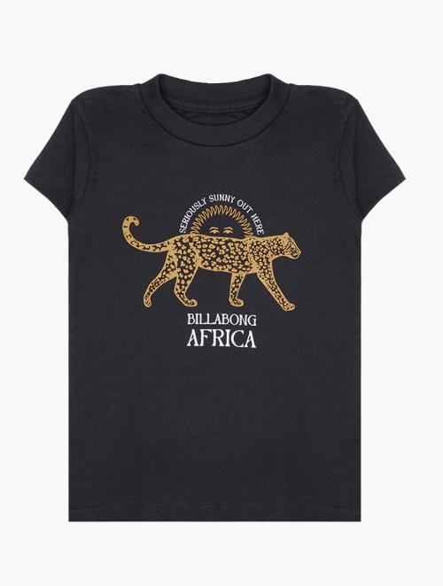 Billabong Off Black Pre-Girls Seriously African T-Shirt