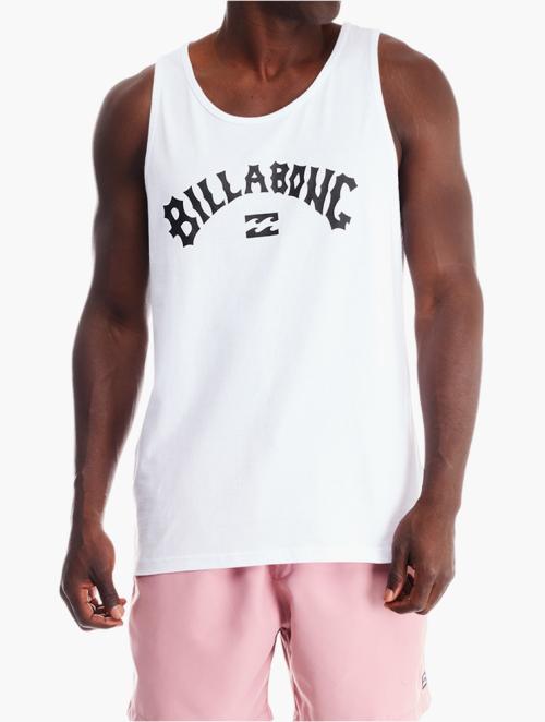 Billabong White Arch Wave Tank Top