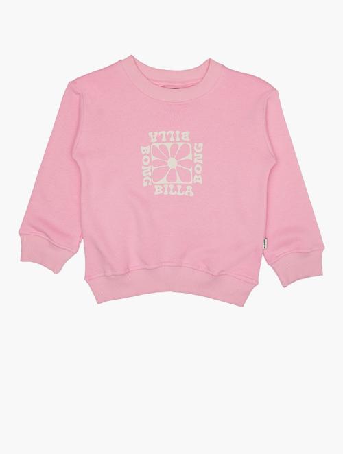 Billabong Pink Long Sleeve Crew Neck