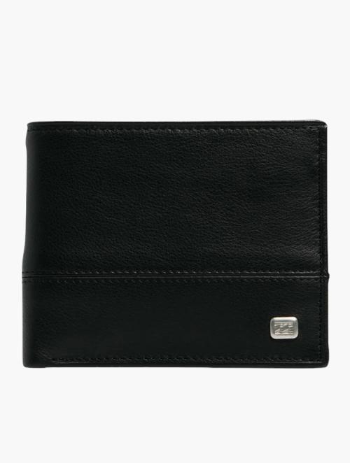 Billabong Black Dimension 2 In 1 Leather Wallet