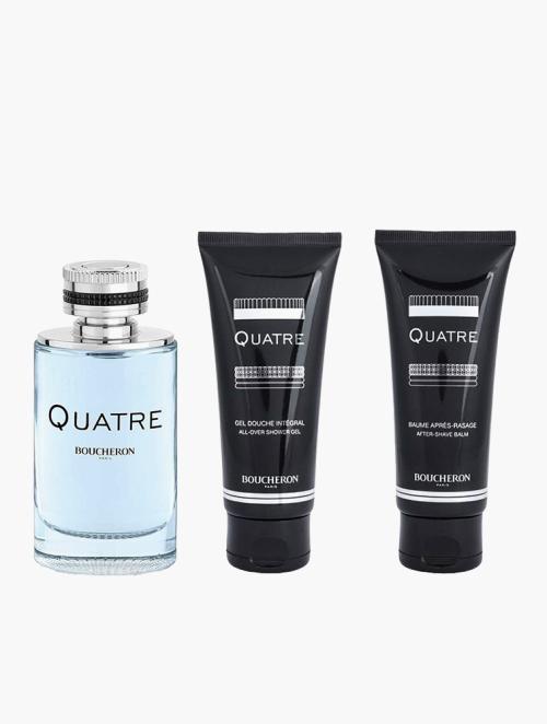 Boucheron Quatre Homme Gift Set Edt 100ml+Shower Gel + Aftershave Balm 100ml