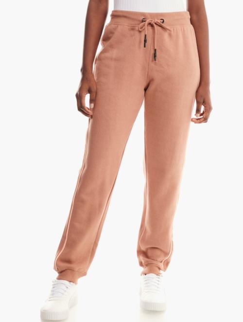 Brave Soul Taupe & Multi Side Striped Drawstring Joggers