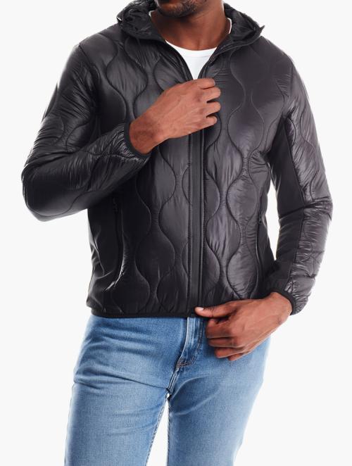 Brave Soul Black Quilted Puffer Jacket