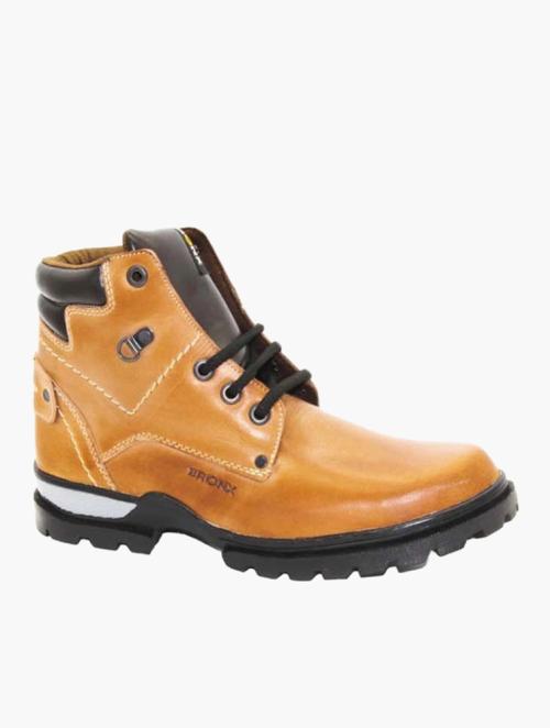 Bronx Tan Trap Casual Lace-Up Boots