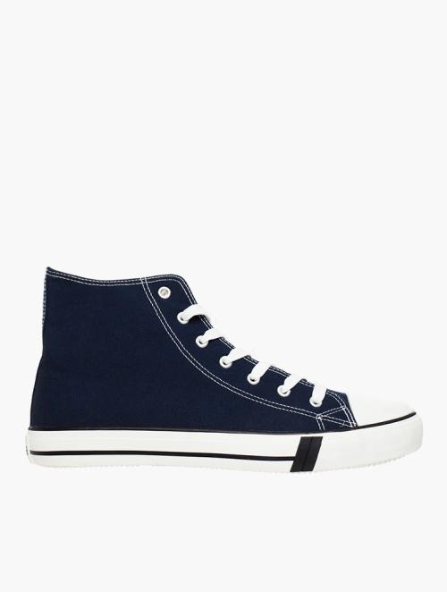 Bronx Navy Tshepiso Mid Rise Sneakers