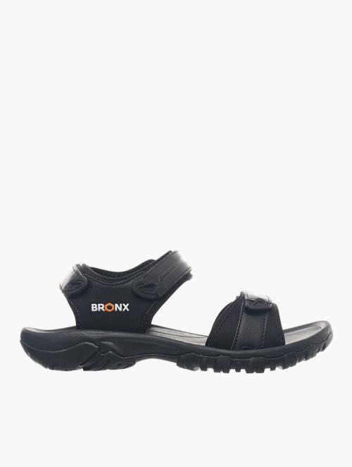 Bronx Black Odyssey Velcro Sandals