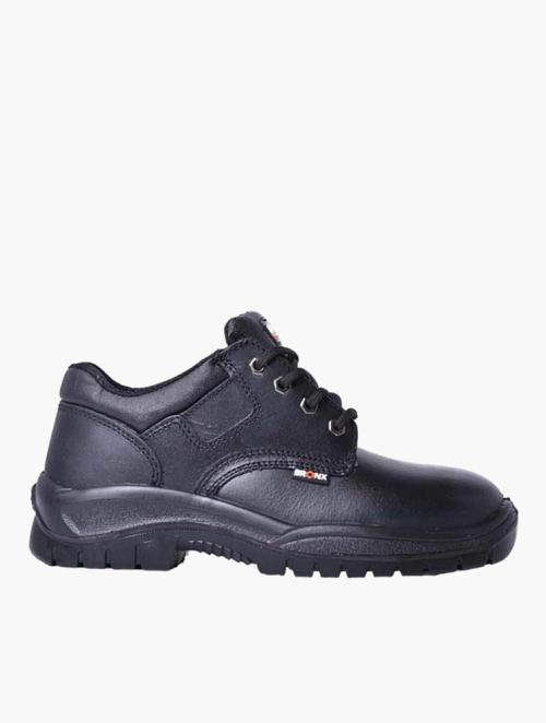 Bronx Black Excel Safety Corporate Lace Up Shoes