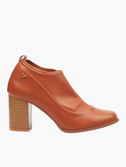 Butterfly Feet Tan Danika 1 Lycra Ankle Boots