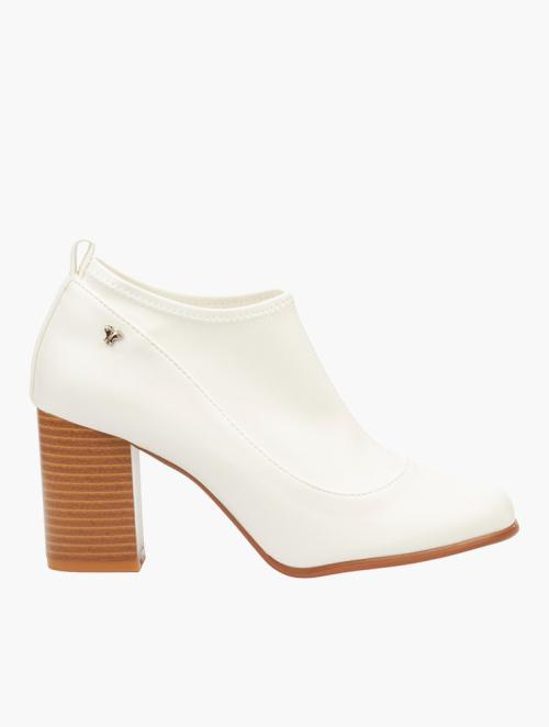 Butterfly Feet White Danika 1 Lycra Ankle Boots