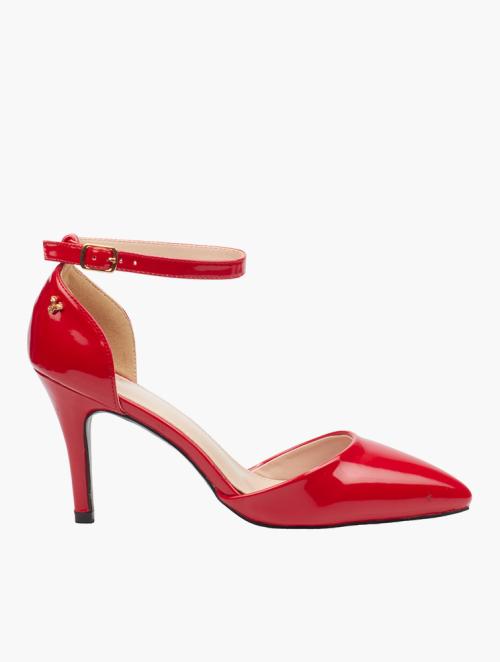 Butterfly Feet Red Lexi 8 Faux Patent Heels 