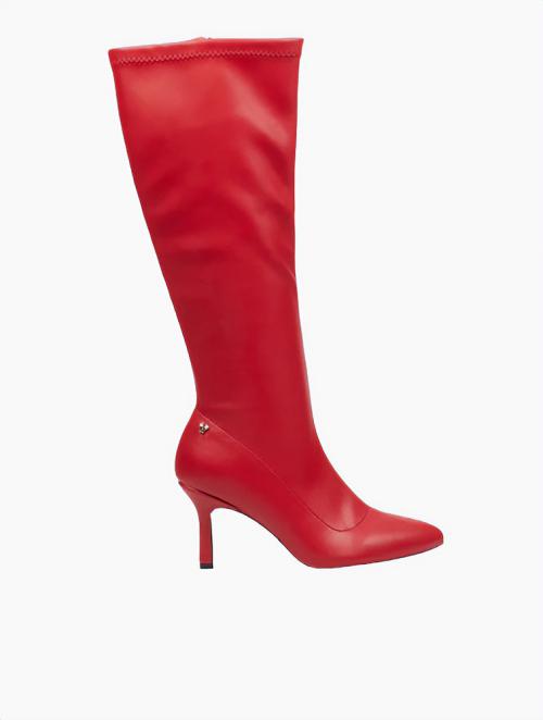 Butterfly Feet Red Lively 7 Knee High Boots