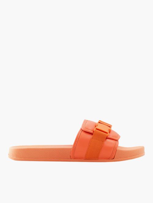 Call It Spring Orange Doniven Buckle Slip-On Sandals
