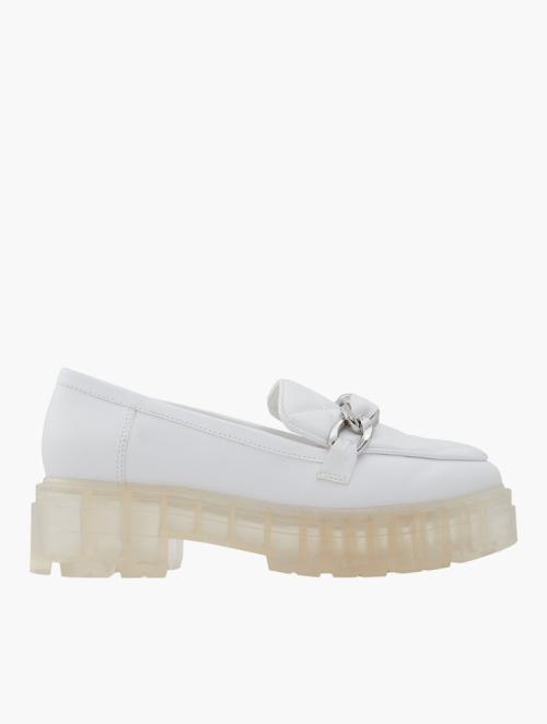 Call It Spring White Oslo Slip On Chunky Shoes