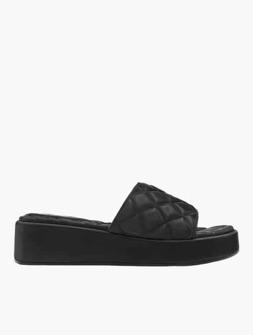Call It Spring Black Nalaa Slip-On Wedge Sandals