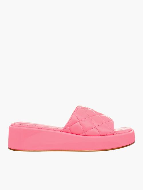 Call It Spring Pink Nala Quilted Sandals