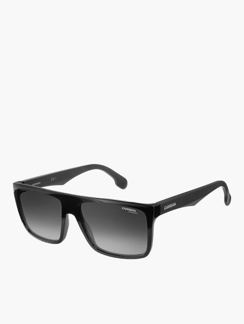 Carrera Eyewear Dark Grey & Black Rectangular Flat Top Sunglasses