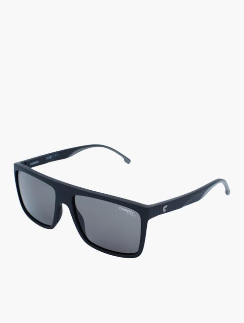 Carrera Eyewear Matte Black Rectangular Flat Top Sunglasses