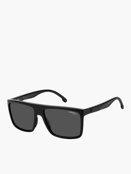 Carrera Eyewear Black Rectangular Flat Top Sport Sunglasses