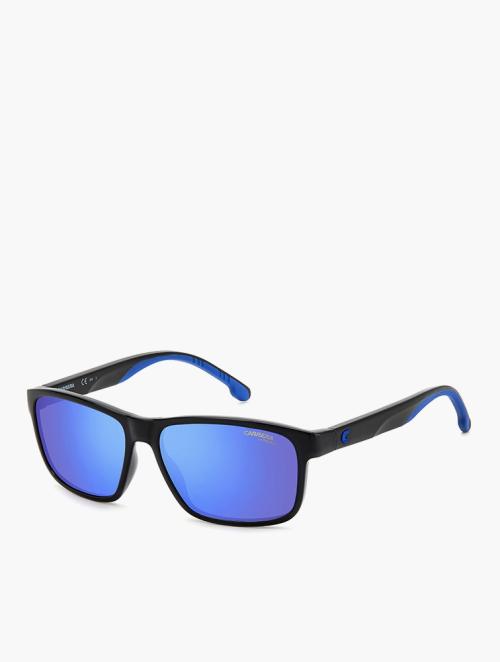 Carrera Eyewear Blue Multilayer & Black Rectangular Sunglasses