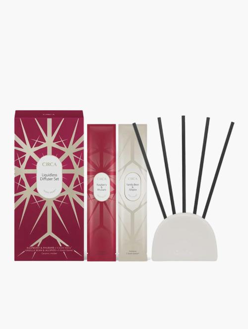 Circa Vanilla Bean & Allspice + Raspberry & Rhubarb Liquidless Diffuser Set